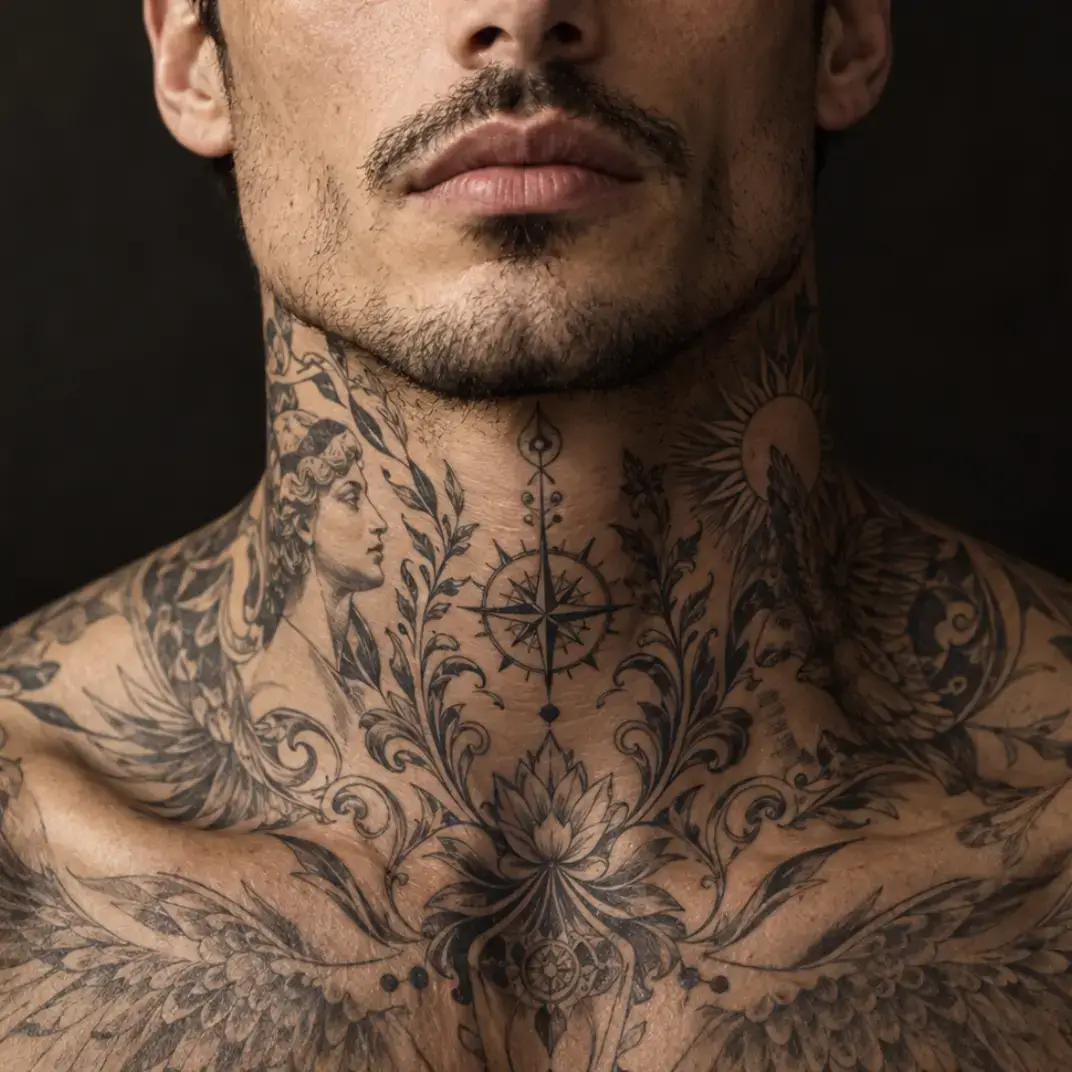 Tattooed male portrait